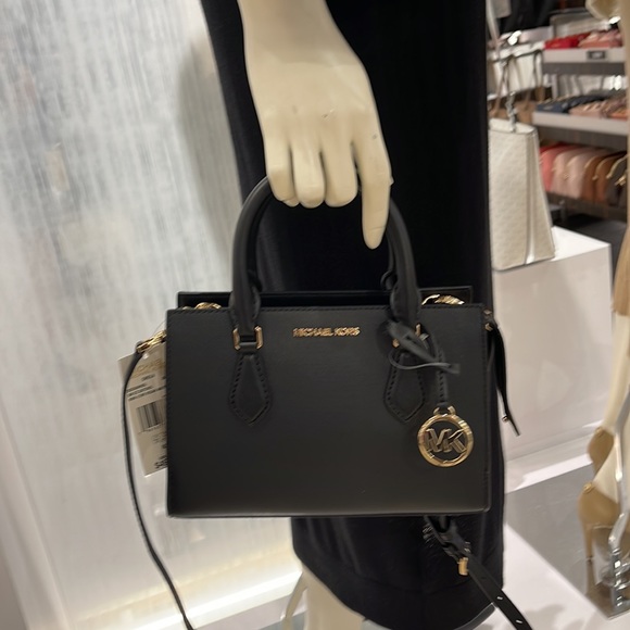 Michael Kors Sheila Small Center Zip Satchel Shoulder Crossbody Bag Non Leather - Picture 13 of 16